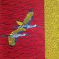 Preview: Afrikanischer Wax Print Stoff Baumwolle YELLOW BIRD